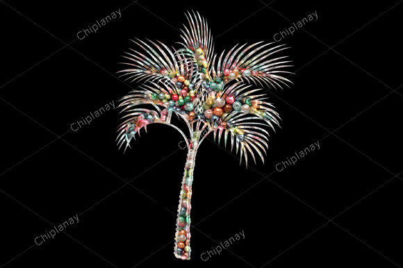 Evaluating Palm Tree Beads Colorful Embroidery for Etsy Shops