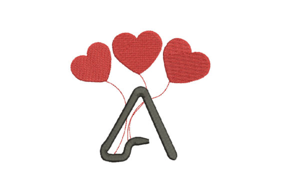 Review: Alphabet Letter A with Red Love Heart