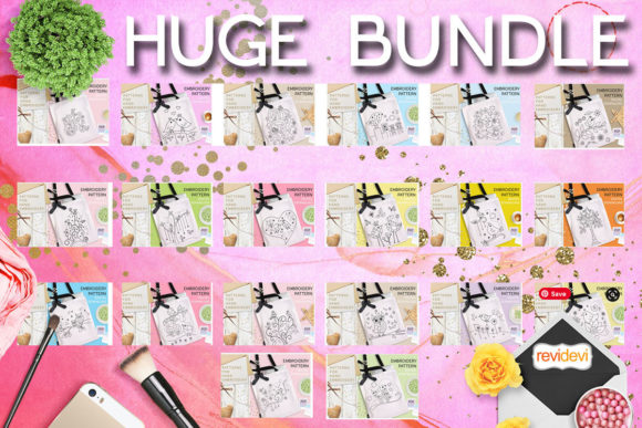 Review: DIY Hand Embroidery Patterns Bundle for Merch