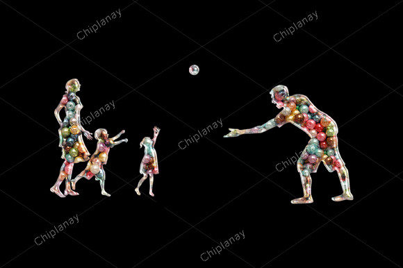 Review: Family Playing Beads Colorful Embroidery