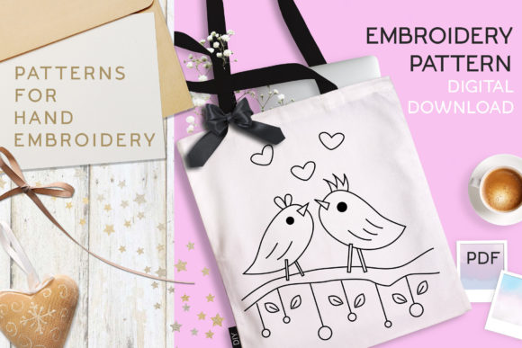 Review: Love Birds Embroidery Pattern for Gifts