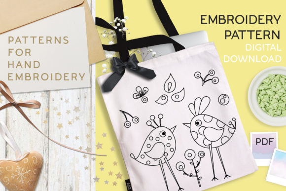 Review: Polka Dots Birds Embroidery for Holiday Sales