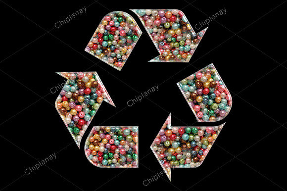 Review: Recycle Icon Beads Colorful Embroidery