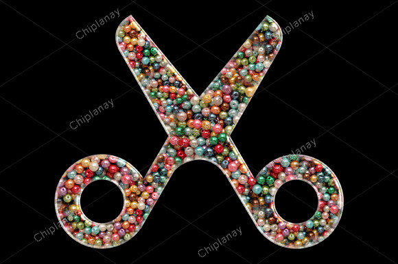 Review: Scissors Barber Bead Colorful Embroidery for Merch