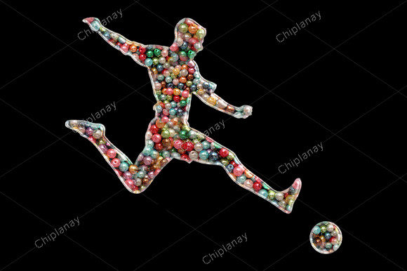 Review: Soccer Football Bead Colorful Embroidery