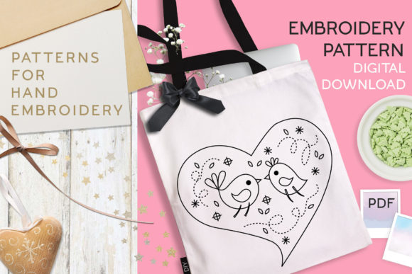 Reviewing DIY Embroidery Love Birds for Brand Merch
