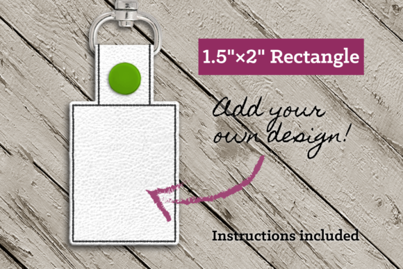 Reviewing the Blank Rectangle ITH Key Fob Design