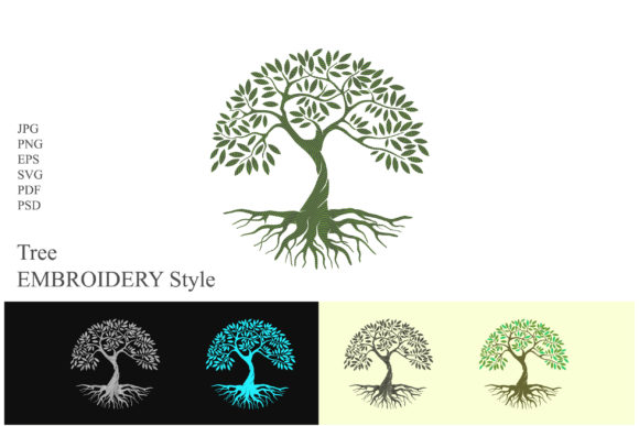 Reviewing Tree Embroidery Style Logo for Holiday Sales