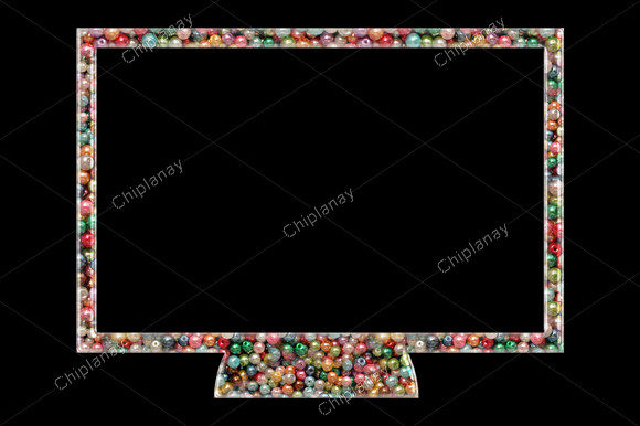 Reviewing TV Screen Beads Colorful Embroidery
