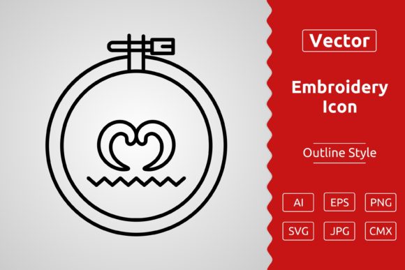 Reviewing Vector Embroidery Outline Icon for Boutique Sweatshirts